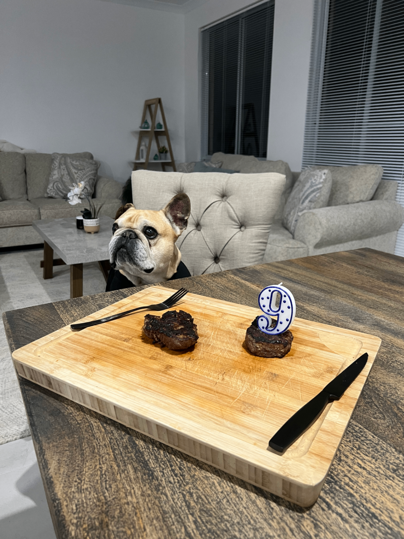 Frankie celebrating her 9th birthday